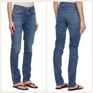 AGOLDE Devon Low-Rise Stovepipe Organic Cotton Denim Medium Blue Wash Jeans 26